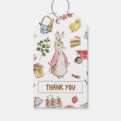 うさぎのピーターピンク ギフトタグ (正面)