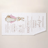 うさぎのピーターピンク バスタオル (バスタオル)