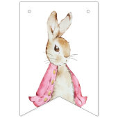 うさぎのピーターピンク バンティングフラッグ (第1の旗)
