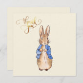 うさぎのピーター サンキューカード (正面/裏面)