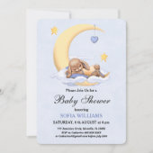 うさぎのベビーシャワー招待状 招待状 (正面)