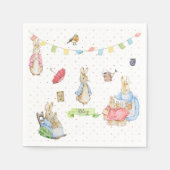 うさぎのペティエ スタンダードカクテルナプキン (正面)