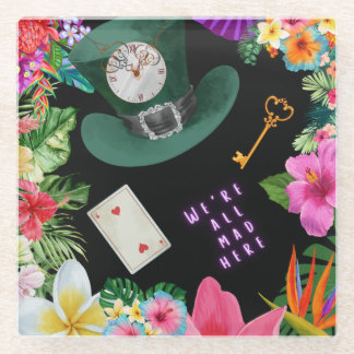 うさぎのホールコースターを降りる ガラスコースター