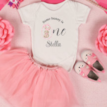 うさぎのボディスーツ 1歳の誕生日服