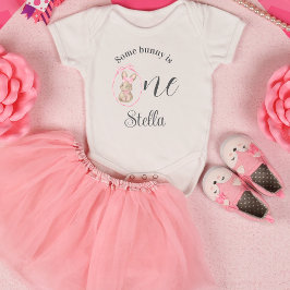 うさぎのボディスーツ 1歳の誕生日服 ベビーボディスーツ