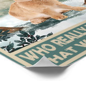 うさぎのポスターかつてタイムデコールにプリント ポスター (角)