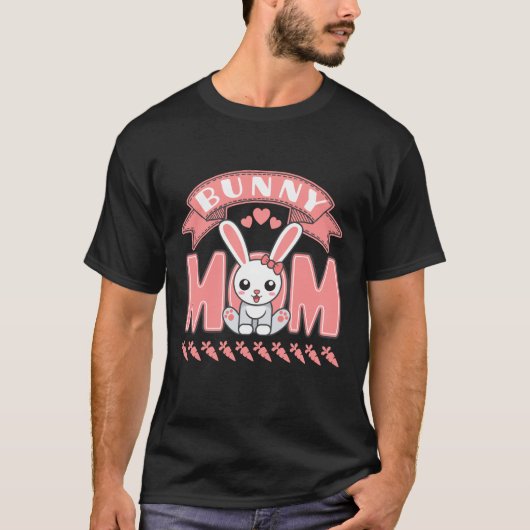 うさぎのママ Tシャツ (正面)