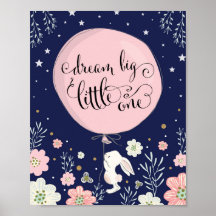 うさぎの保育園の装飾 ラビット ドリーム ビッグ ネイビー ピンク