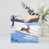 うさぎの優雅な跳躍 : 冬の喜びに満ちて シーズンカード (スタンド正面)