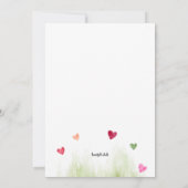 うさぎの兄弟 招待状 (裏面)