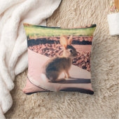 うさぎの写真 イースター 春 クッション (ブランケット)