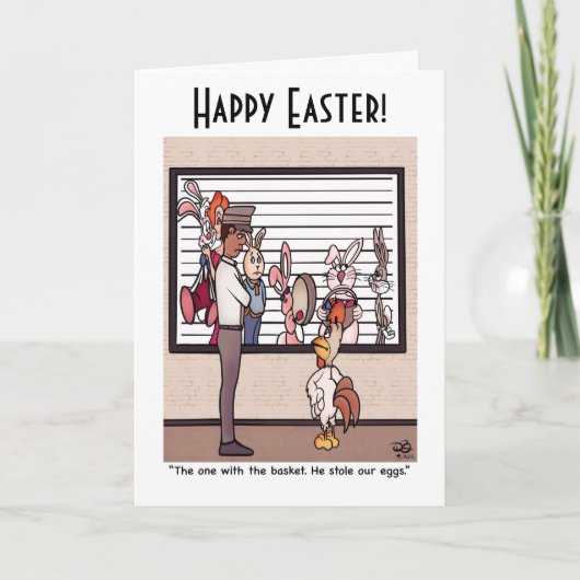 うさぎの列のグリーティングカード カード (正面)