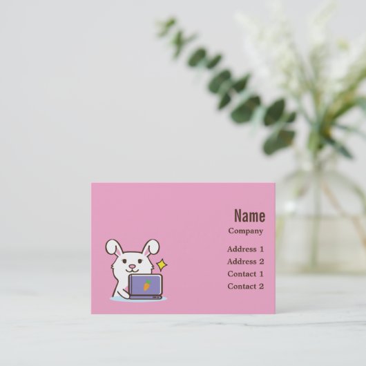 うさぎの名刺 名刺 (スタンド正面)