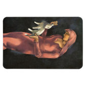 うさぎの女性 マグネット (横)