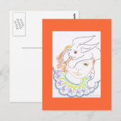 うさぎの子ども ポストカード (正面/裏面)