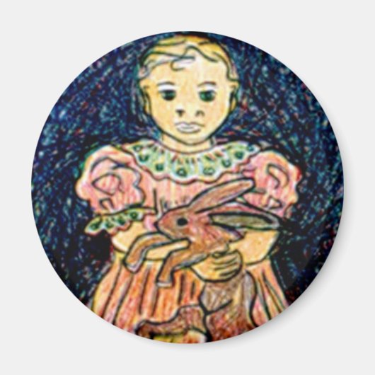 うさぎの子ども マグネット (正面)