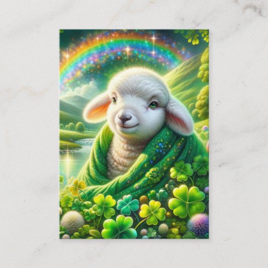 うさぎの子羊の Psalm 23 KJV カード (正面)