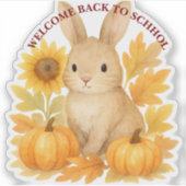 うさぎの学校へようこそ シール (正面)