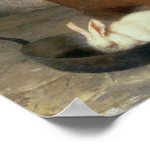 うさぎの小さな女の子 ポスター (角)