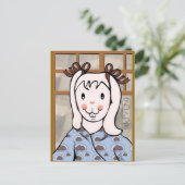 うさぎの少女はがきの餅の年 シーズンポストカード (スタンド正面)