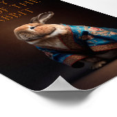 うさぎの年おめでとう ポスター (角)