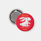 うさぎの年 マグネット (正面/裏面)