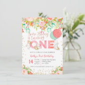 うさぎの庭の誕生日パーティー招待状 招待状 (スタンド正面)