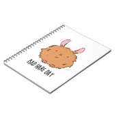 うさぎの悪い一日 面白いうさぎのダジャレ ノートブック (左側)