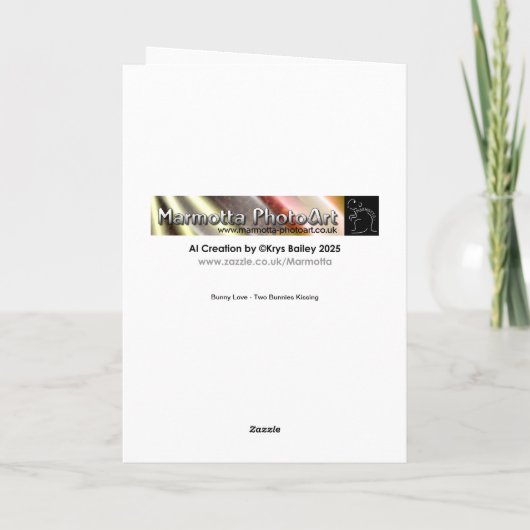 うさぎの愛 カード (裏面)