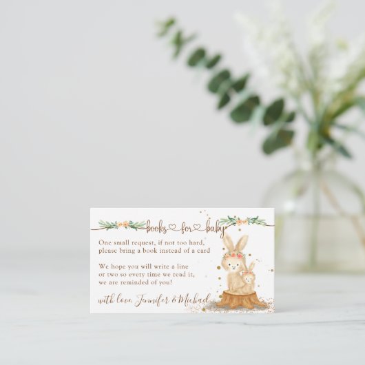 うさぎの新しいママの赤ちゃんのための本 エンクロージャーカード (スタンド正面)