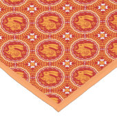 うさぎの新年のかわいい中国の年 ショートテーブルランナー (コーナー)