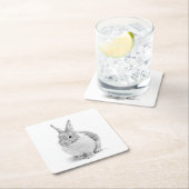 うさぎの日 スクエアペーパーコースター (インサイチュ)