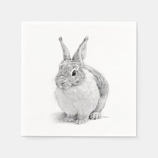 うさぎの日 スタンダードカクテルナプキン (正面)