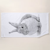 うさぎの日 ビーチタオル (正面)