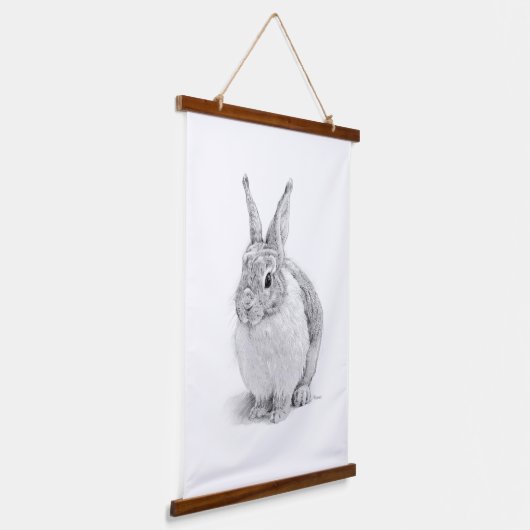 うさぎの日 吊り下げ型タペストリー (傾斜あり)