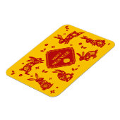 うさぎの旧正月2023〔占星術の〕十二宮図動物 マグネット (左側)