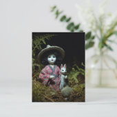 うさぎの森のお人形 ポストカード (スタンド正面)