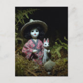 うさぎの森のお人形 ポストカード (正面)