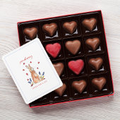 うさぎの水彩画バレンタインデーカード「誰かあなたを愛している」 シーズンカード