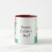 うさぎの父の日のマグカップ マグカップ (中央)