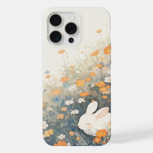 うさぎの眠り場 iPhoneケース (裏面)