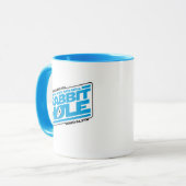 うさぎの穴が裏返る マグカップ (正面左)