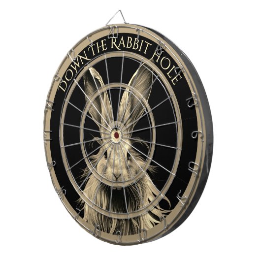 うさぎの穴きちんとしたうさぎ ダーツボード (正面右)