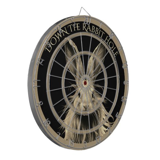 うさぎの穴きちんとしたうさぎ ダーツボード (正面左)