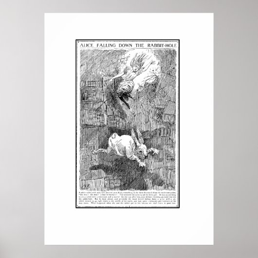 うさぎの穴に落ちたアリス ポスター (正面)