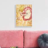 うさぎの穴に落ちる キャンバスプリント (インサイチュ (リビング))