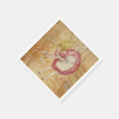 うさぎの穴に落ちる スタンダードカクテルナプキン (角)