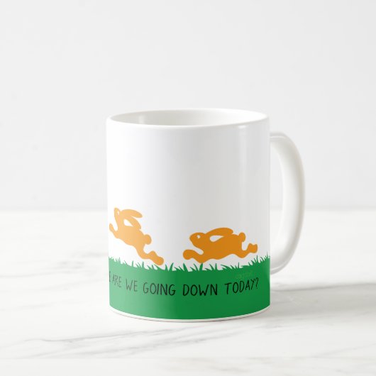 うさぎの穴のマグカップを下へ コーヒーマグカップ (正面右)