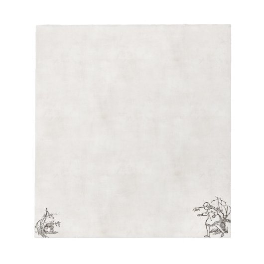 うさぎの穴のメモ帳を下へ ノートパッド (正面)