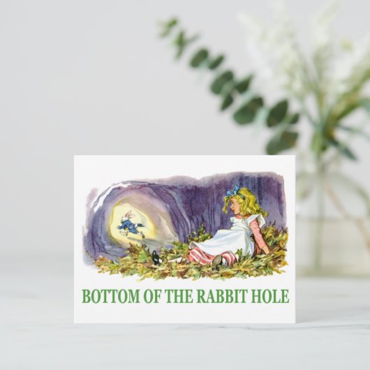 うさぎの穴の底のアリス。 ポストカード (スタンド正面)